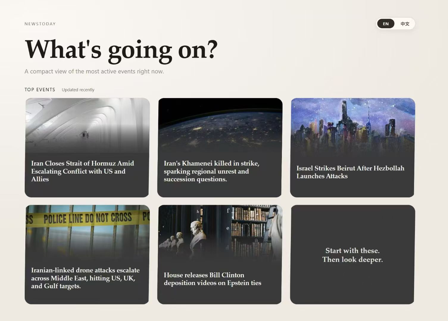 NewsToday homepage